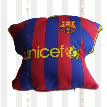 巴赛罗那队主题汽车抱枕 金钥匙汽车用品红蓝内饰系列